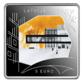 Lettonie 5 euros argent BE 2024 - Construire ce qui n'est pas encore construit