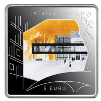 Lettonie 5 euros argent BE 2024 - Construire ce qui n'est pas encore construit