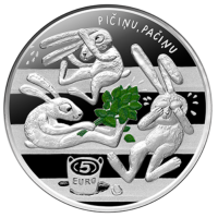 Lettonie 5 euros argent BE 2024 - La joie de l'enfance