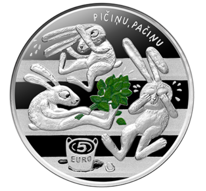 Lettonie 5 euros argent BE 2024 - La joie de l'enfance