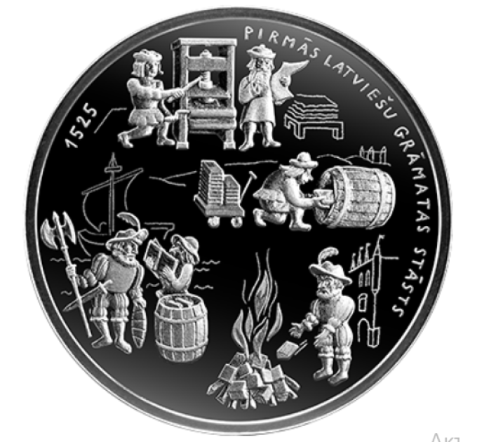Lettonie 5 euros argent BE 2025 - Livre letton – 500