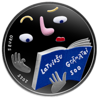 Lettonie 5 euros argent BE 2025 - Livre letton – 500