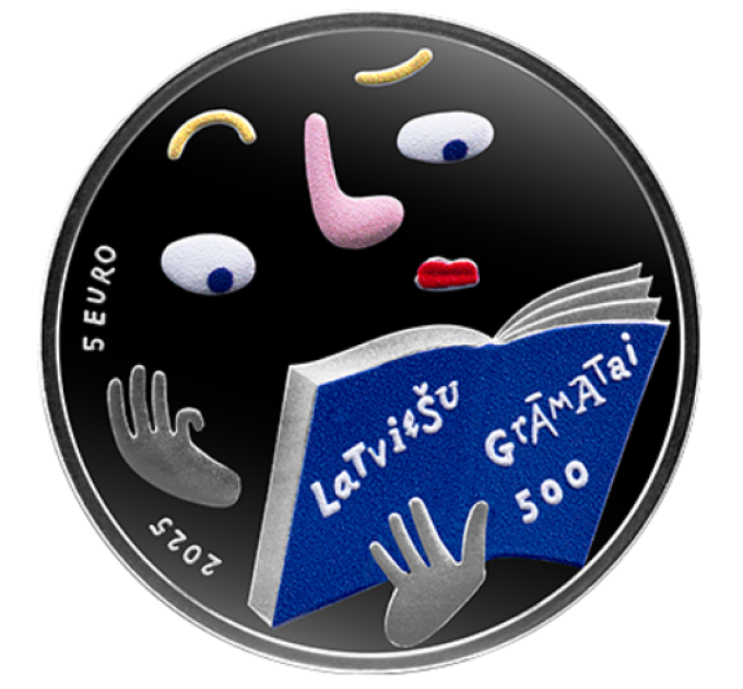 Lettonie 5 euros argent BE 2025 - Livre letton – 500