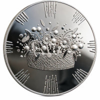 Lettonie 5 euros argent BE 2026 - Couronne de mariée