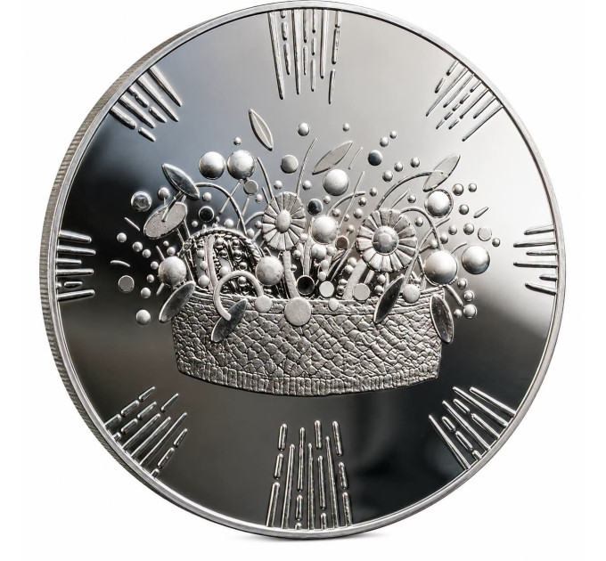 Lettonie 5 euros argent BE 2026 - Couronne de mariée