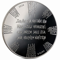 Lettonie 5 euros argent BE 2026 - Couronne de mariée