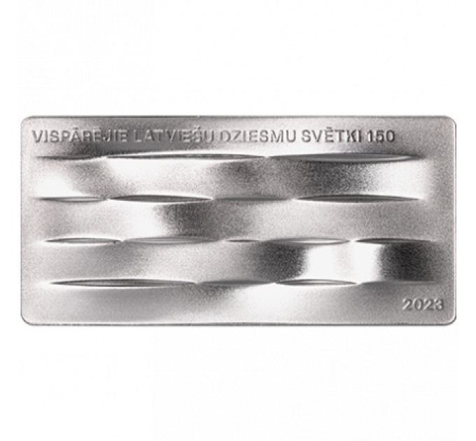 Lettonie 5 euros argent BE 2023 - La chanson est délicieuse