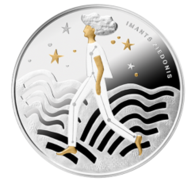 Lettonie 5 euros argent BE 2023 - Imants Ziedonis - Stardus