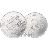 Lituanie 1,5 euro UNC 2018 - 50ème Journée des Physiciens de l'Université de Vilnius