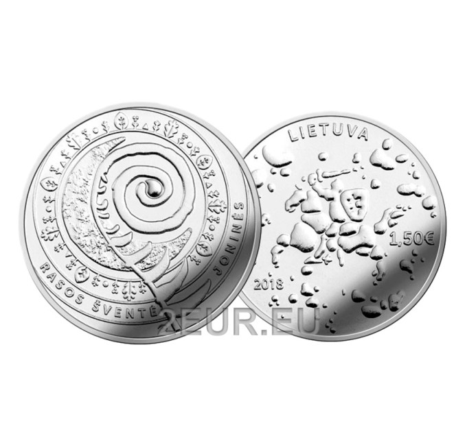 Lituanie 1,5 euro UNC 2018 - Rasos Svente