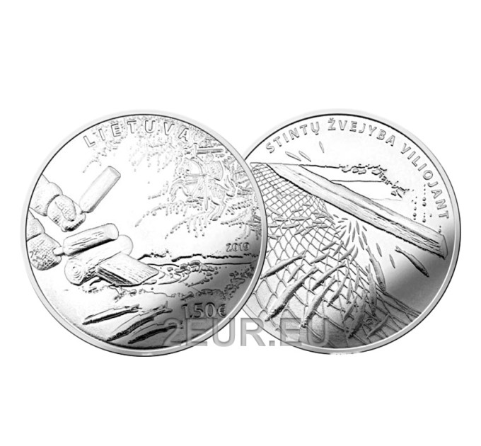 Lituanie 1,5 euro UNC 2019 - Smelt Fishing by Attracting