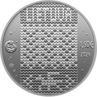 Lituanie 1,5 euro UNC 2024 - Douze frères volant avec des merles