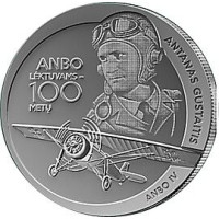Lituanie 1,5 euro UNC 2025 - Avions ANBO - 100 ans