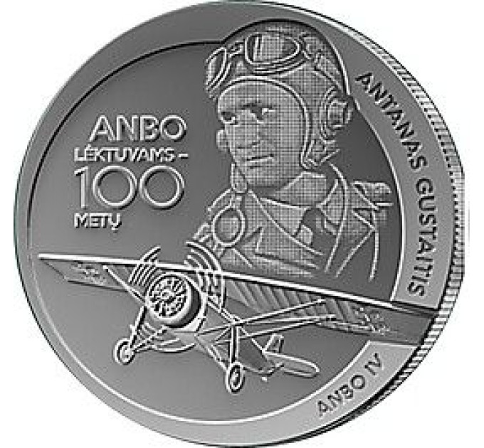 Lituanie 1,5 euro UNC 2025 - Avions ANBO - 100 ans