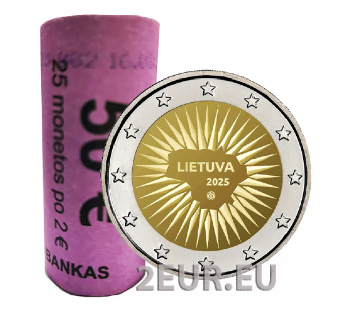 Lituanie 2 euros UNC rouler 2025 - Dédié à la défense