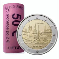 Lituanie 2 euros UNC rouler 2026 - KAUNAS