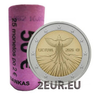 Lituanie 2 euros UNC rouler 2026 - Indépendance énergétique de la Lituanie Lituanie 2 euros UNC rouler 2026 - Indépendance énergétique de la Lituanie