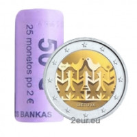 Lituanie 2 euros UNC rouler 2018 - Célébration de la chanson et de la danse lituaniennes