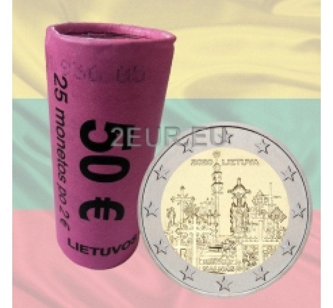 Lituanie 2 euros UNC rouler 2020 - Colline des Croix