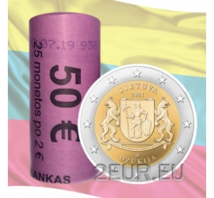 Lituanie 2 euros UNC rouler 2021 - Dzukija