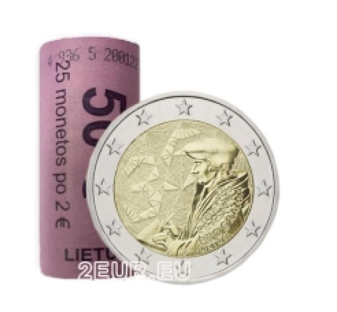 Lituanie 2 euros UNC rouler 2022 - 35 ans d'Erasmus