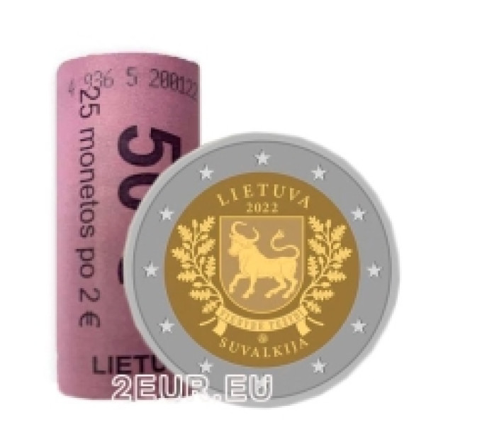 Lituanie 2 euros UNC rouler 2022 - Suvalkija