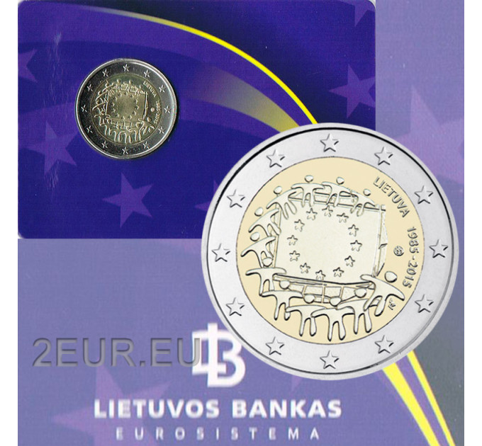 Lituanie 2 euros BU 2015 - 30 Ans du Drapeau de l'UE 