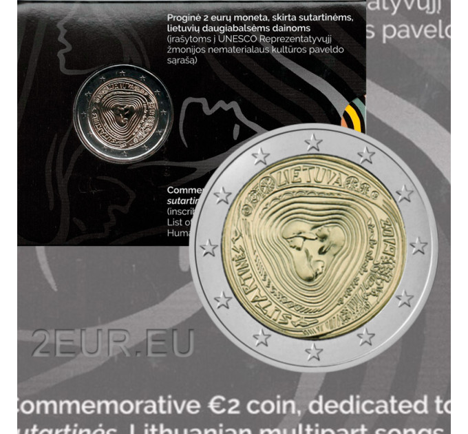 Lituanie 2 euros BU 2019 - Sutartines 