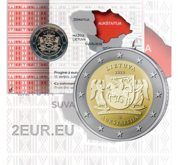 Lituanie 2 euros BU 2020 - Aukštaitija 