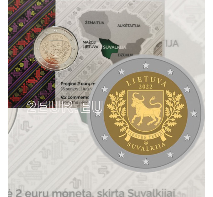 Lituanie 2 euros BU 2022 - Suvalkija  