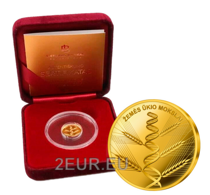 Lituanie 5€ gold BE 2020 - Sciences Agronomiques