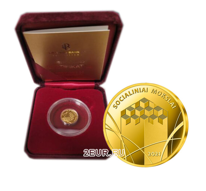 Lituanie 5€ gold BE 2021 - Sciences sociales
