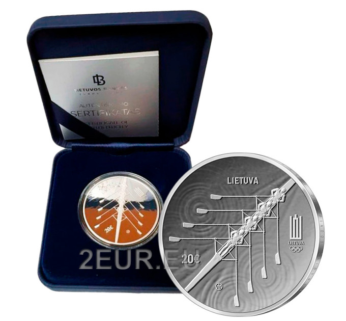 Lituanie 20 euros argent proof 2021 - XXXIIes Jeux Olympiques à Tokyo