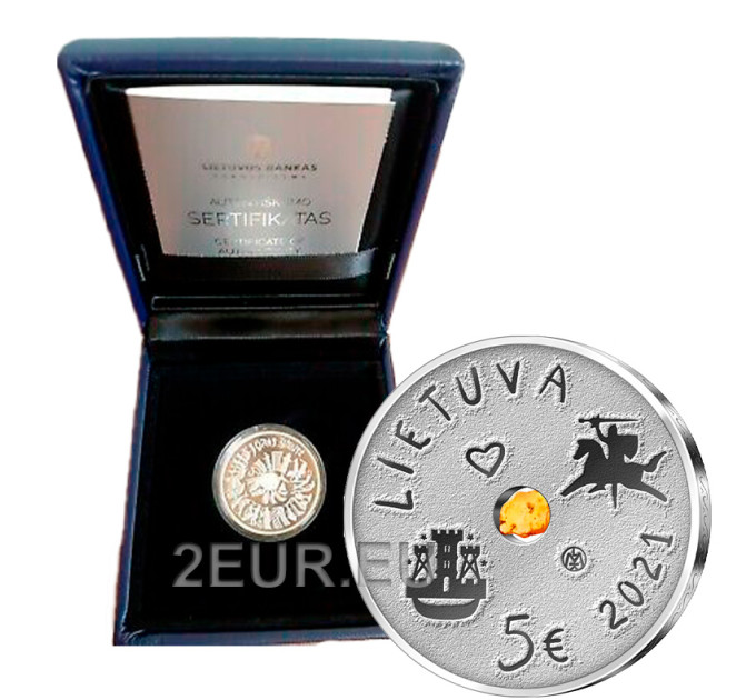 Lituanie 5 euros argent proof 2021 - Fête de la Mer