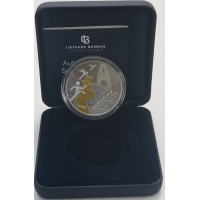Lituanie 20 euros argent proof 2024 - XXXIIIes Jeux Olympiques à Paris et 100e anniversaire du Mouvement olympique lituanien