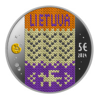 Lituanie 5 euros argent proof 2024 - Douze frères