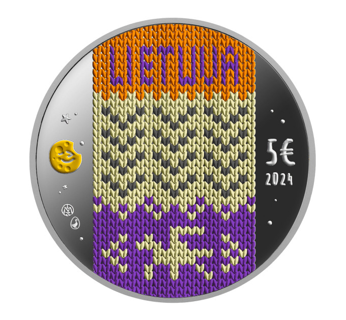 Lituanie 5 euros argent proof 2024 - Douze frères