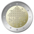 Lituanie 2 euros UNC 2024 - Jardins au toit de chaume