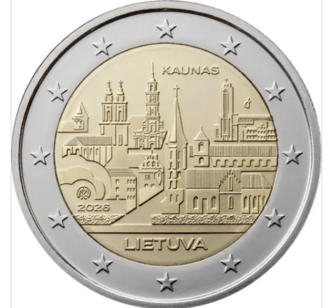 Lituanie 2 euros UNC 2026 - KAUNAS