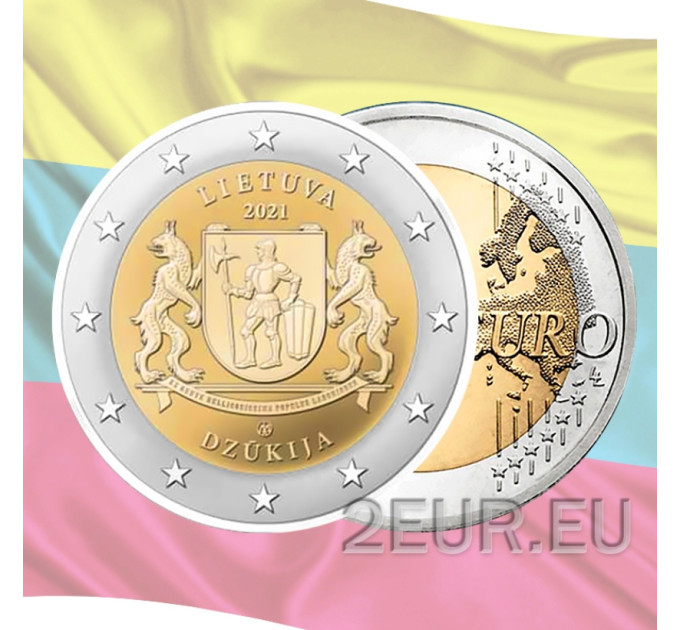Lituanie 2 euros UNC 2021 - Dzūkija
