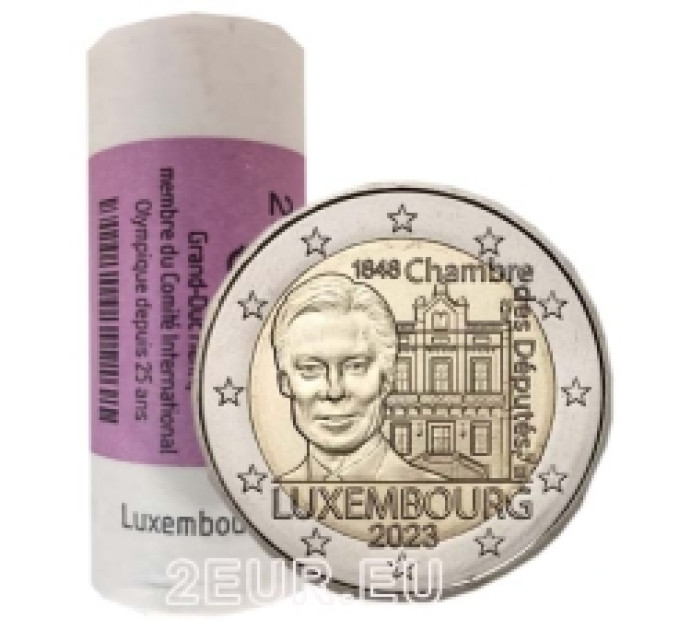 Luxembourg 2 euros UNC rouler 2023 - 175e anniversaire de la Chambre des députés et de la Première Constitution