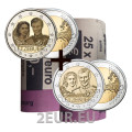Luxembourg 2 euros UNC rouler 2021 - 40ème anniversaire de mariage du Grand-Duc Henri et de la Grande-Duchesse Maria Teresa