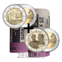 Luxembourg 2 euros UNC rouler 2021 - 100ème anniversaire de la naissance du Grand-Duc Jean