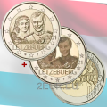 Luxembourg 2 euros UNC 2021- 40e anniversaire de mariage de la grande-duchesse Maria Teresa avec le grand-duc Henri relief+photo