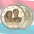 Luxembourg 2 euros UNC 2021- 40e anniversaire de mariage de la grande-duchesse Maria Teresa avec le grand-duc Henri photo