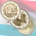 Luxembourg 2 euros UNC 2021- 100e Anniversaire de la Naissance du Grand-Duc Jean relief+photo