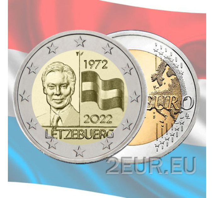 Luxembourg 2 euros UNC 2022 - 50 Ans du Drapeau Luxembourgeois