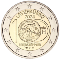 Luxembourg 2 euros UNC 2024 - 100e anniversaire de l'introduction du franc luxembourgeois