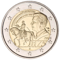 Luxembourg 2 euros UNC 2024 - 175e anniversaire de la mort du Grand-Duc Guillaume II