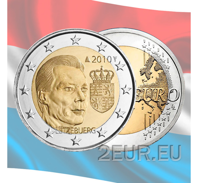 Luxembourg 2 euros UNC 2010 - Armoiries du Grand-Duc Henri